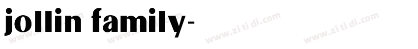 jollin family字体转换 jollin family字体转换